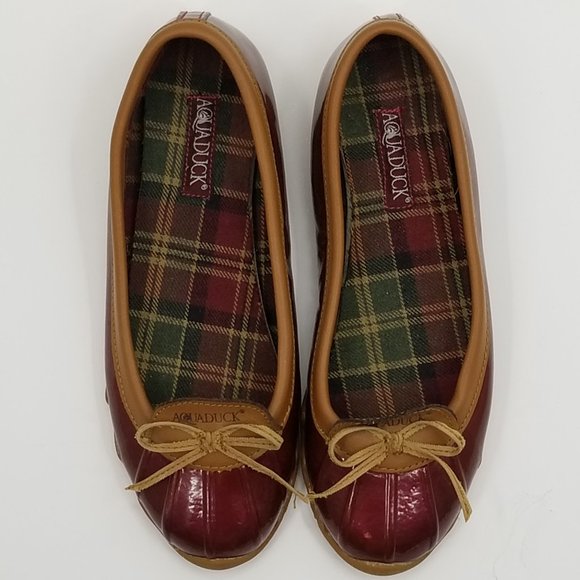 Aquaduck Red Sail Duck Boot Flat Waterproof Shoes - Picture 1 of 11